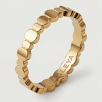 tiny and delicate 18k gold plated ring