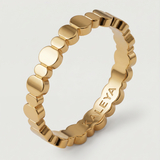 tiny and delicate 18k gold plated ring