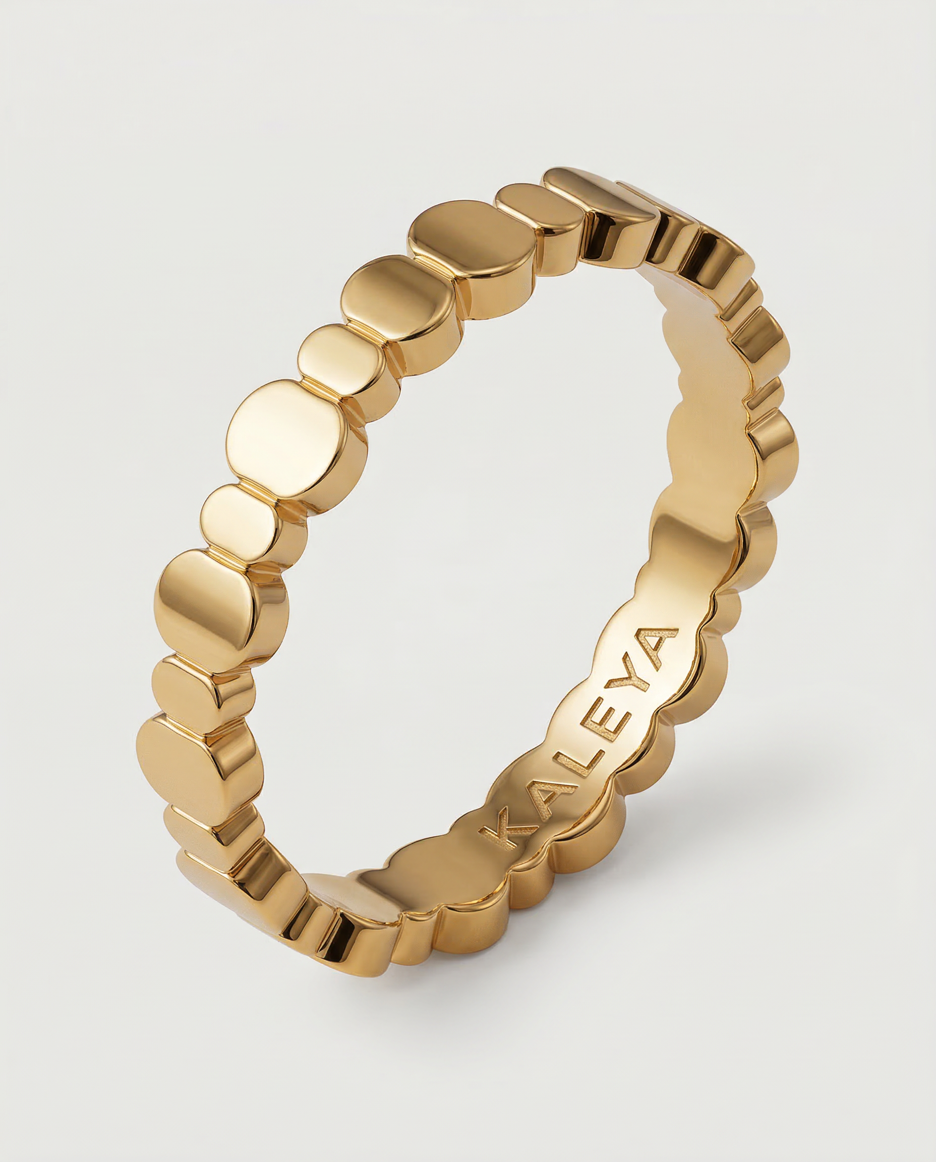tiny and delicate 18k gold plated ring