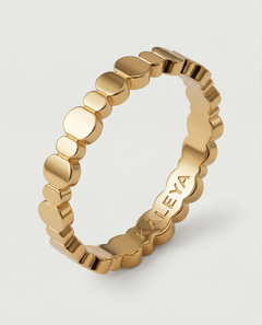tiny and delicate 18k gold plated ring