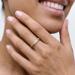 model wearing mara ring