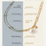 Comparison chart between 'Them' and Kaleyaa Studio jewelry, highlighting differences in material and features.