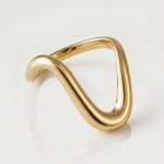 statement gold plated ring