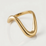 statement gold plated ring