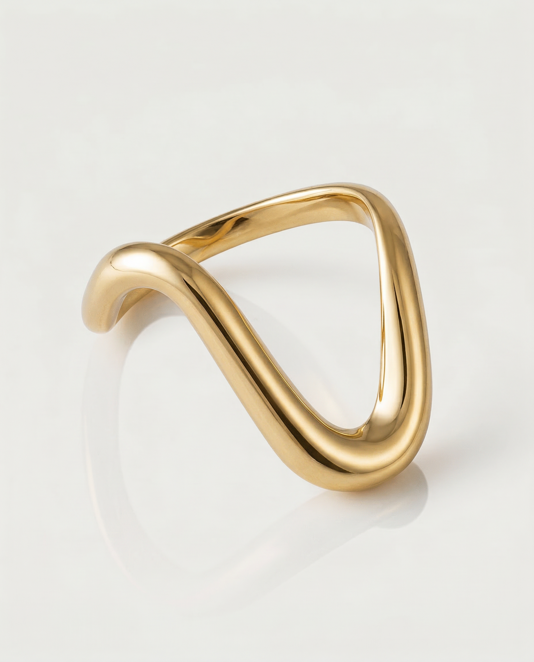 statement gold plated ring