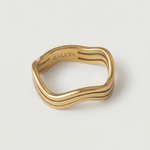 wavy gold ring