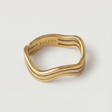 wavy gold ring