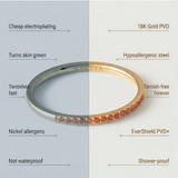 graphic showing the benefits of kaleya studio jewellery vs other brands