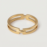 18k gold plated ring